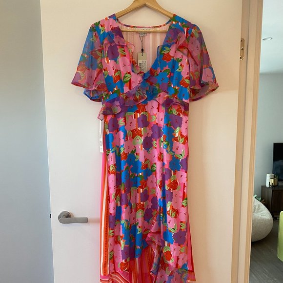 Never Fully Dressed: Saskia Ruffle Midi Dress | size 10 - Picture 4 of 10